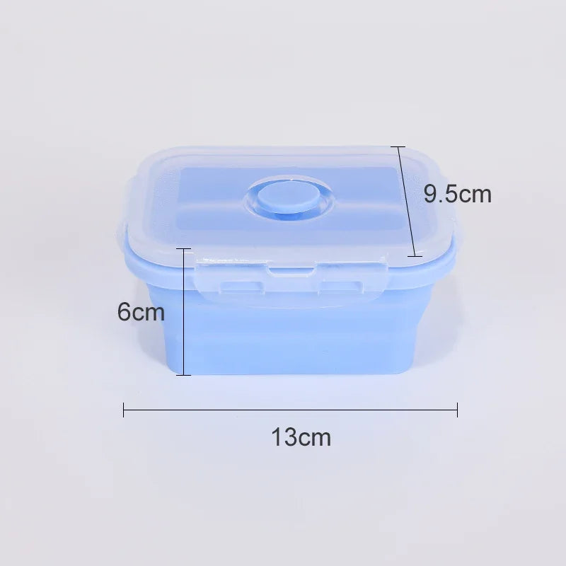 Collapsible Silicone Food Storage Containers - Leakproof Lunch Bowls for Meal Prep