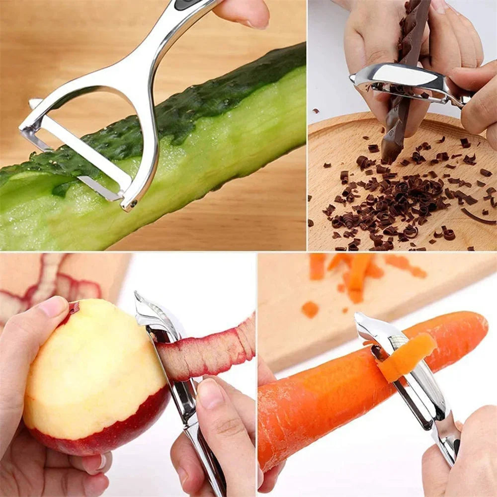 Kitchen Grater Set - Bowed and Y Shaped Flat Graters in 1 or 2 Piece Options