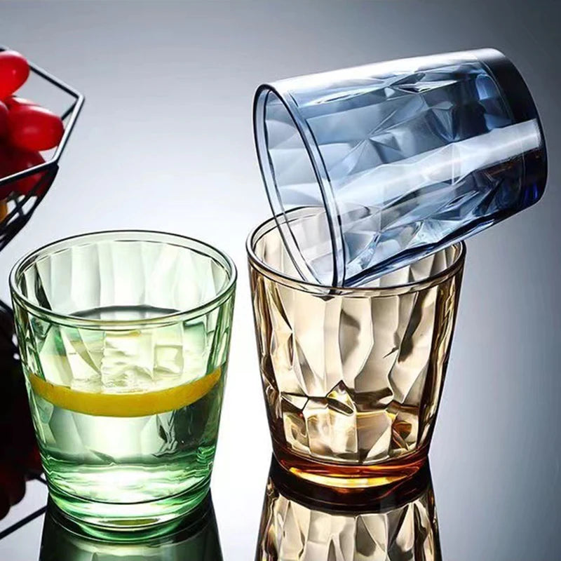 Unbreakable Acrylic Wine Glasses - Reusable 210ml and 310ml Cups for Parties