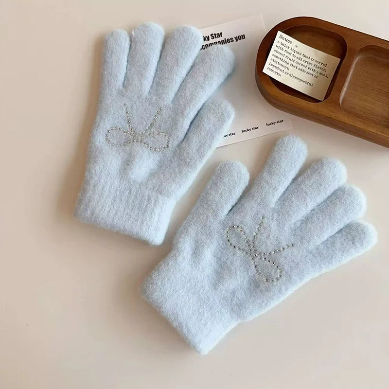Plush Cycling Gloves for Women - Thickened Coldproof Winter Gloves, 6 Styles