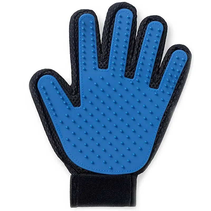 Pet Grooming Glove - Silicone Deshedding Brush and Massage Mitt for Dogs and Cats