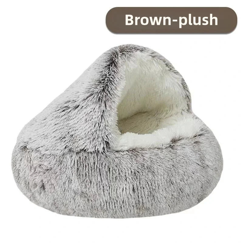 Plush Pet Bed - Soft Warm Bed for Cats and Small Dogs in 40, 50 and 60cm
