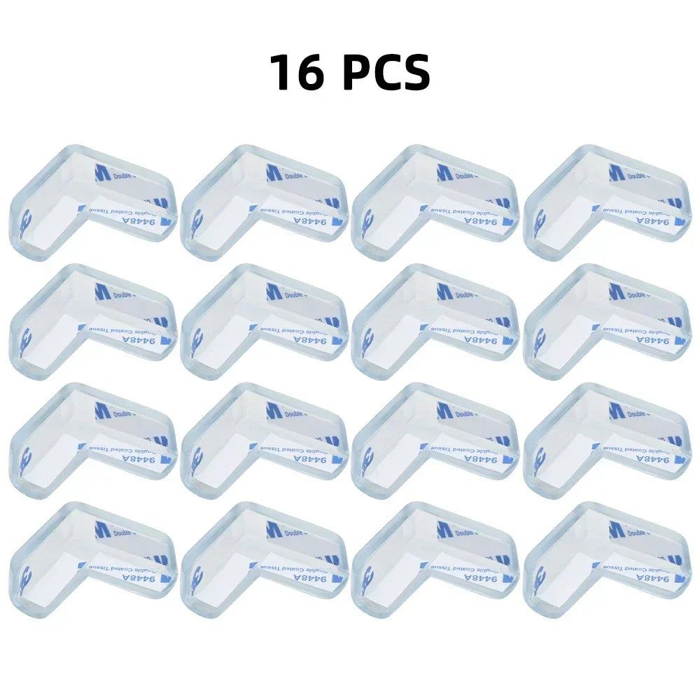 Clear Table Corner Protectors - Soft PVC Baby Safety Edge Guards, 4-16 Pack