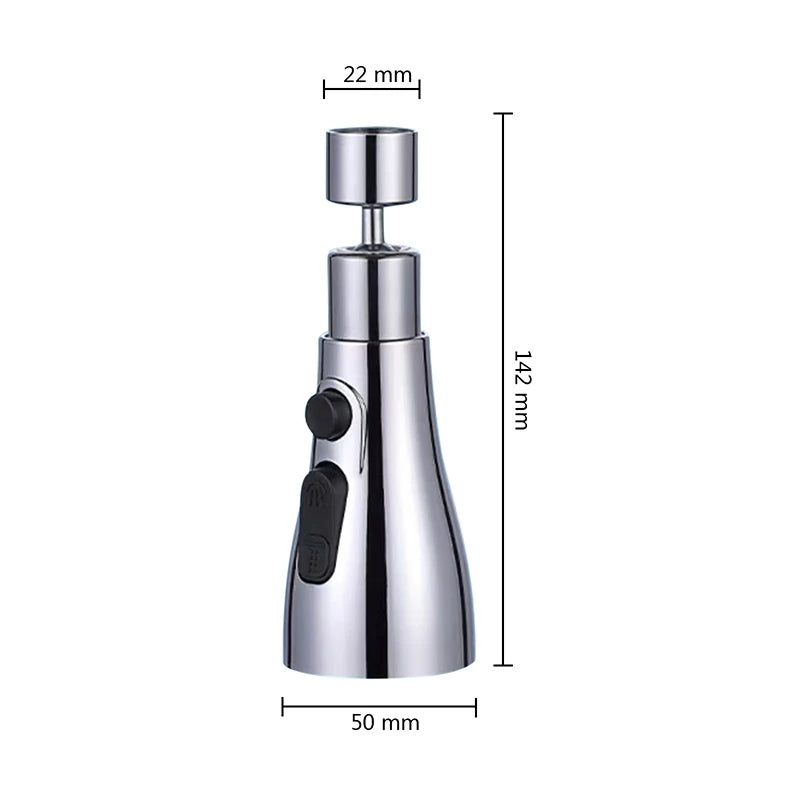 Kitchen Faucet - Kitchen Sink Tap in Silver or Black for Everyday Use