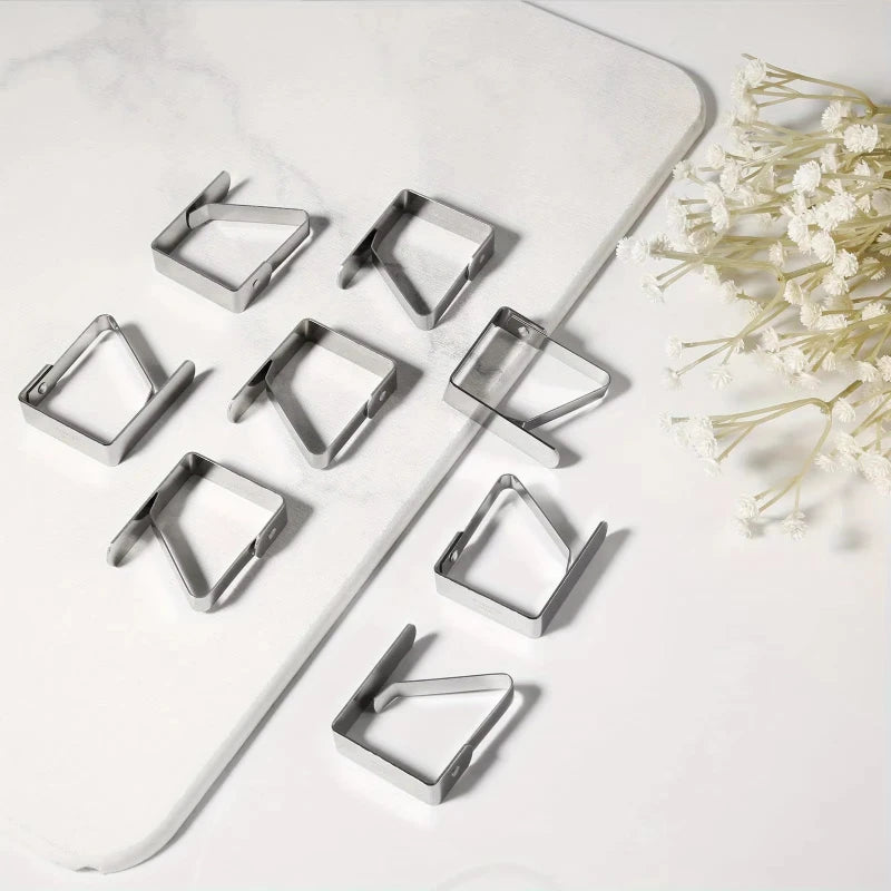 Stainless Steel Tablecloth Clips - Rustproof Outdoor Table Cloth Clamps