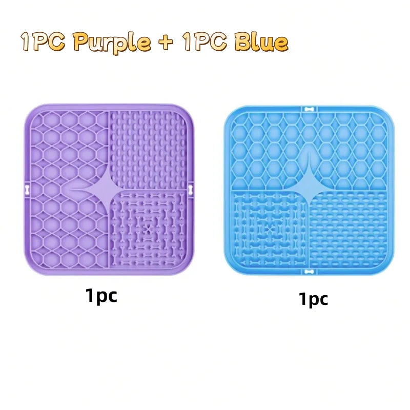 Pet Lick Mat - Silicone Suction Slow Feeder for Dog Bathing and Training