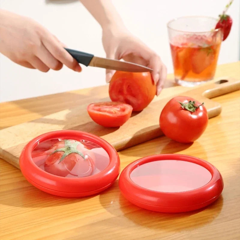 Fruit and Vegetable Keeper Boxes - Fresh Storage Pods for Avocado, Onion and Lemon