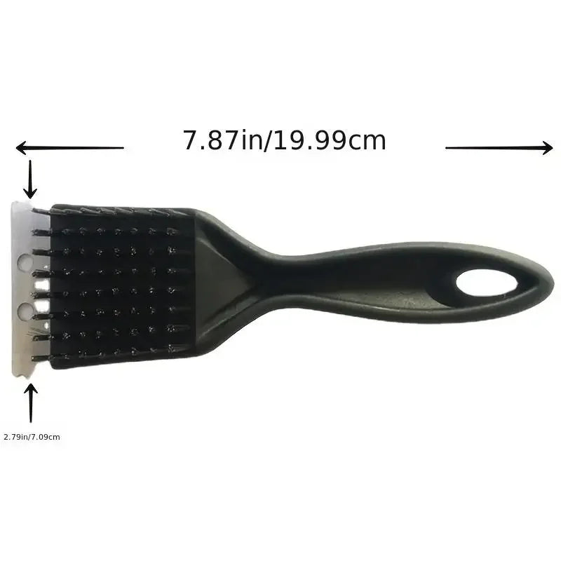 Heavy Duty Grill Cleaning Brush with Steel Bristles - BBQ Grate Scrubber