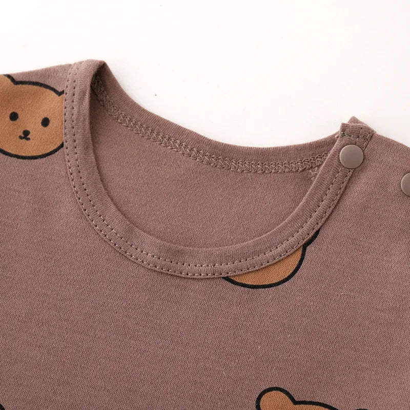 Baby Underwear Set - Long Sleeve Cotton Base Layer for 3 Months to 3T