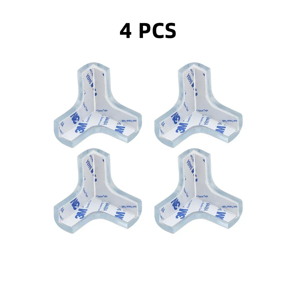 Clear Table Corner Protectors - Soft PVC Baby Safety Edge Guards, 4-16 Pack