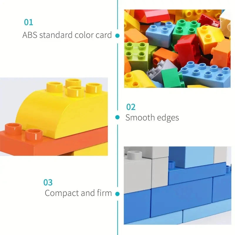 Kids DIY Building Blocks - 50 and 200 Piece Sets for Christmas Gifting