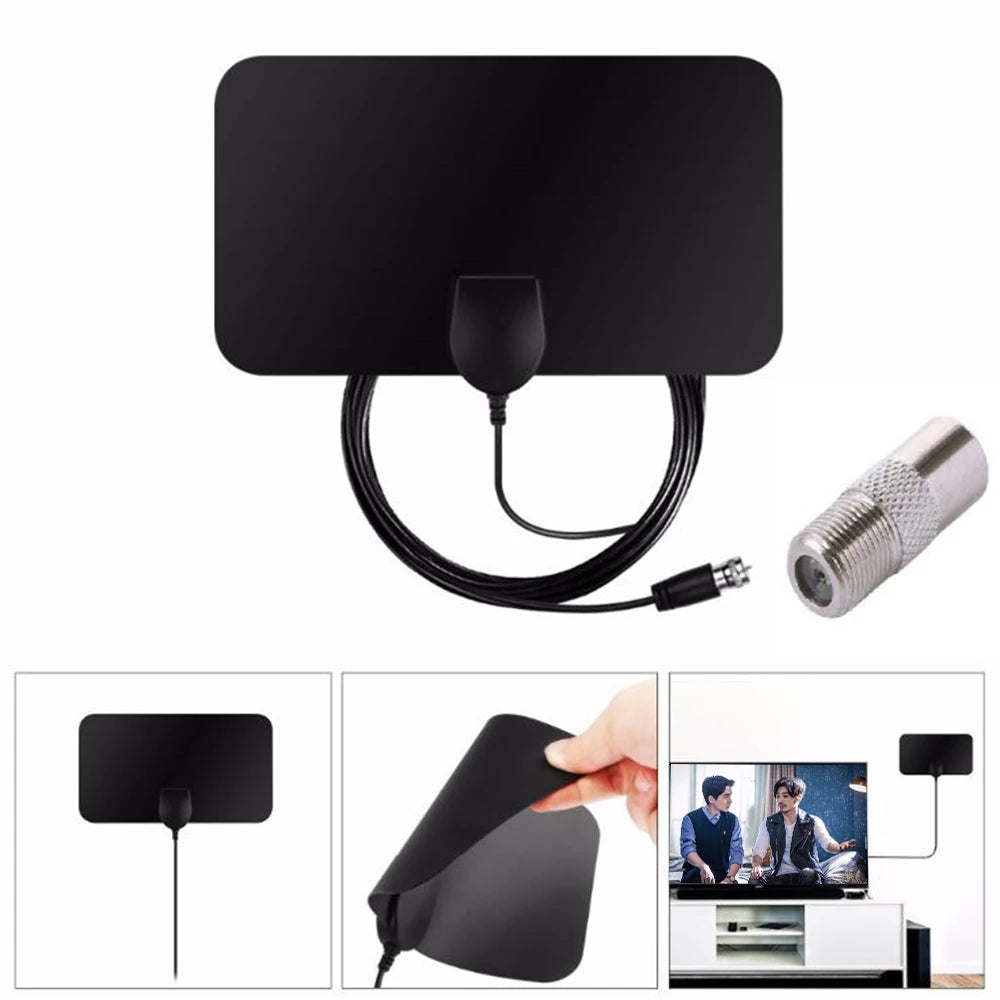 4K Digital TV Antenna - Compact Indoor HDTV Aerial for Home Entertainment