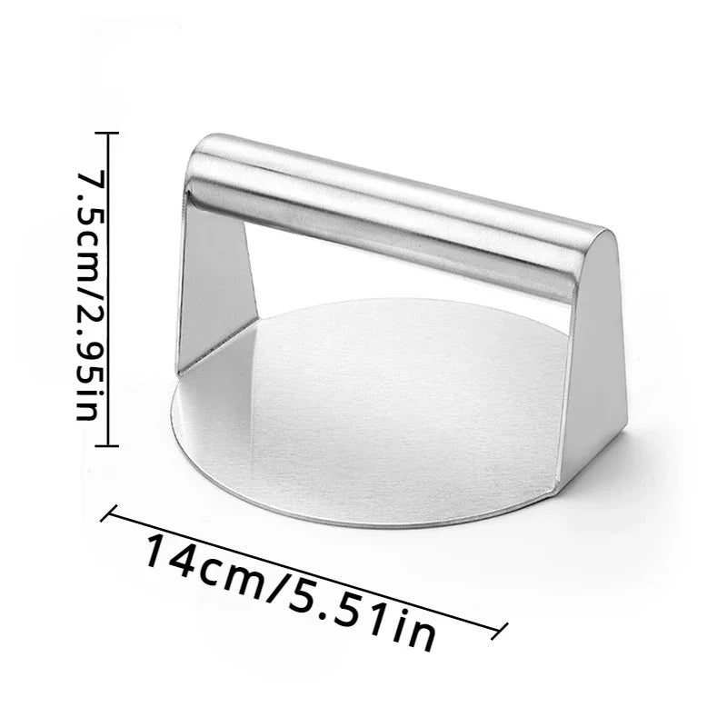 Stainless Steel Burger Press - Smash Patty Masher for Grill, Griddle and Cast Iron Pan