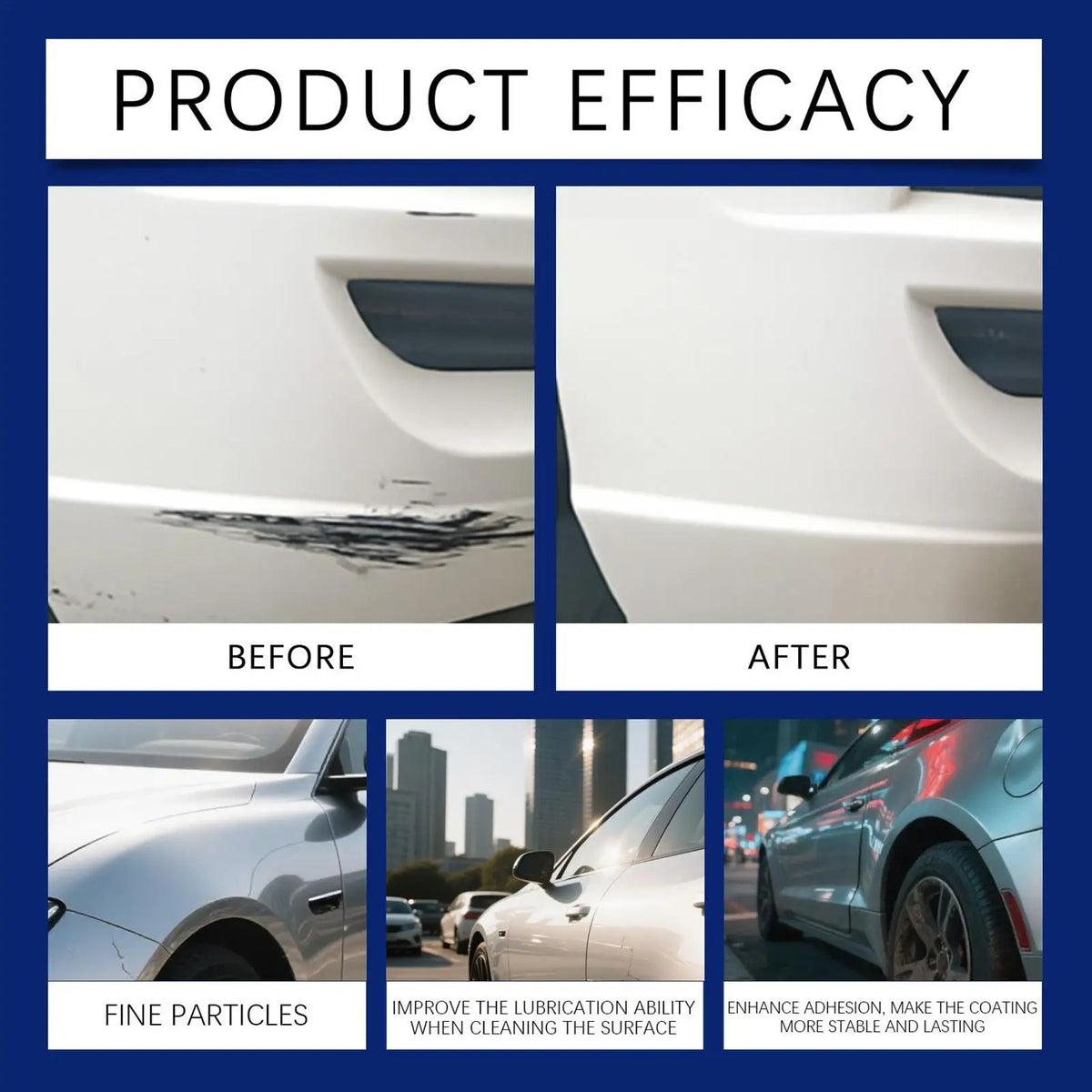 Car Scratch Remover Spray - 60ml Paint Repair Polish for Light Scratches