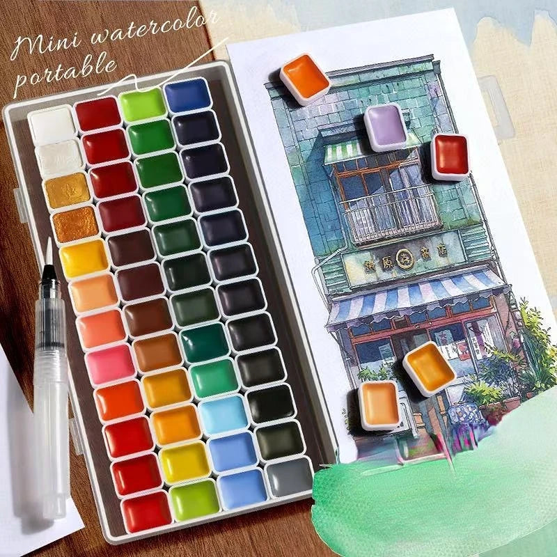 Artist Watercolour Paint Set - Professional Palettes from 24 to 180 Colours