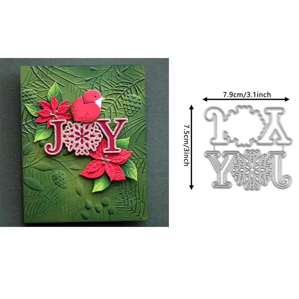 Metal Cutting Dies - Pinecone, Christmas Tree and Gingerbread Craft Shapes