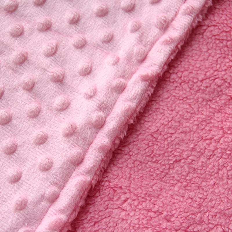 Baby Swaddle Blanket - Soft Fleece Thermal Wrap for Newborns, 100 x 70cm Stroller Cover