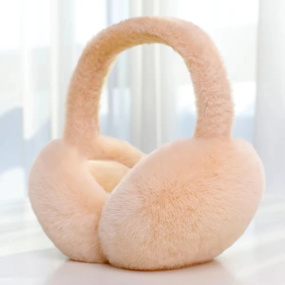 Plush Ear Warmers - Soft Foldable Winter Earmuffs for Women and Men, 7 Colours