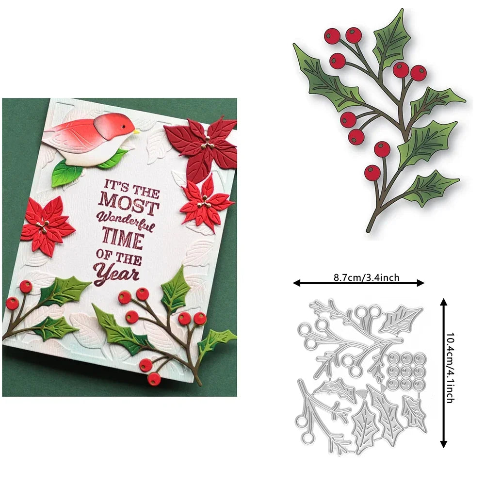 Metal Cutting Dies - Pinecone, Christmas Tree and Gingerbread Craft Shapes