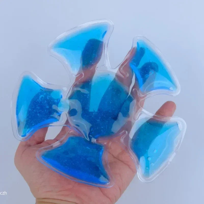 Blue PVC Gel Ice Pack - Reusable Cooling Insert for Helmets and Hats