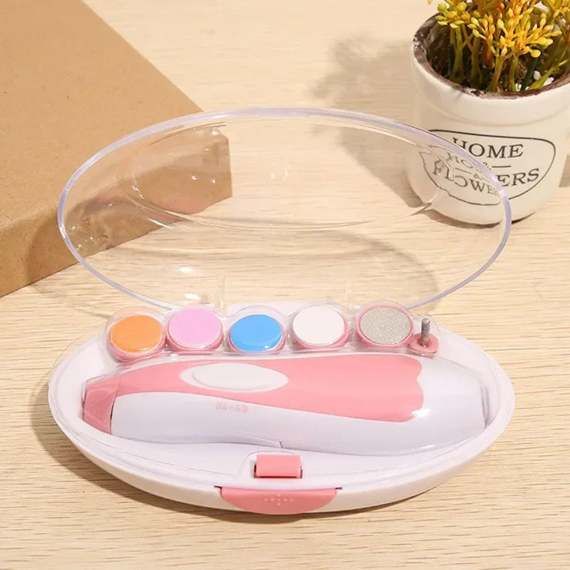 Electric Baby Nail Trimmer - Quiet Anti-Pinch Nail Grinder and File for Newborns and Toddlers