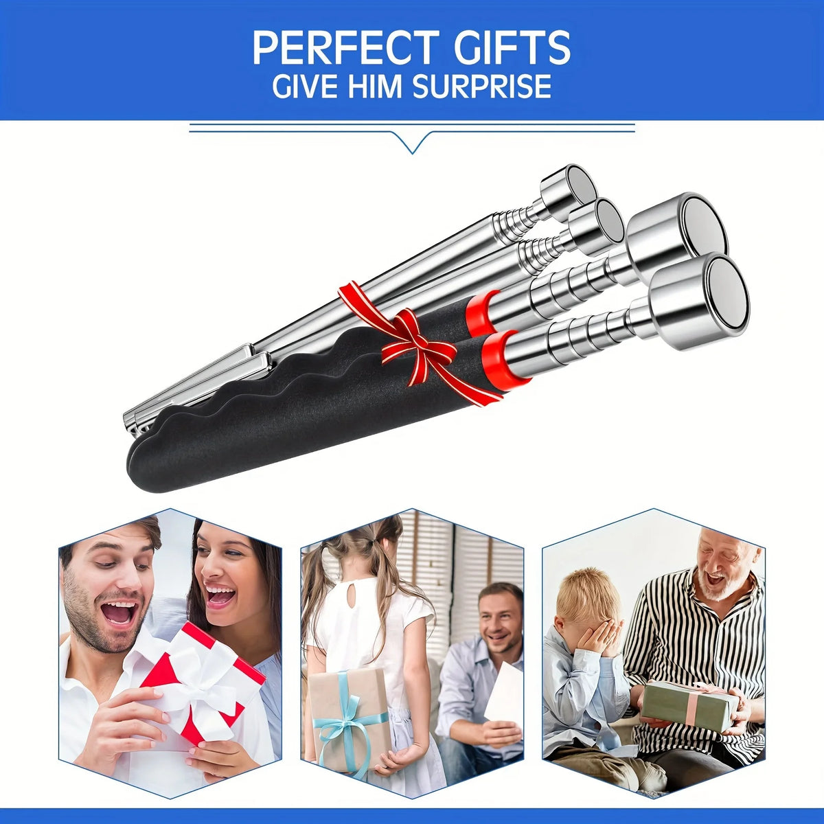 Telescoping Magnetic Pickup Tool - Extendable Pen Magnet for Dropped Screws