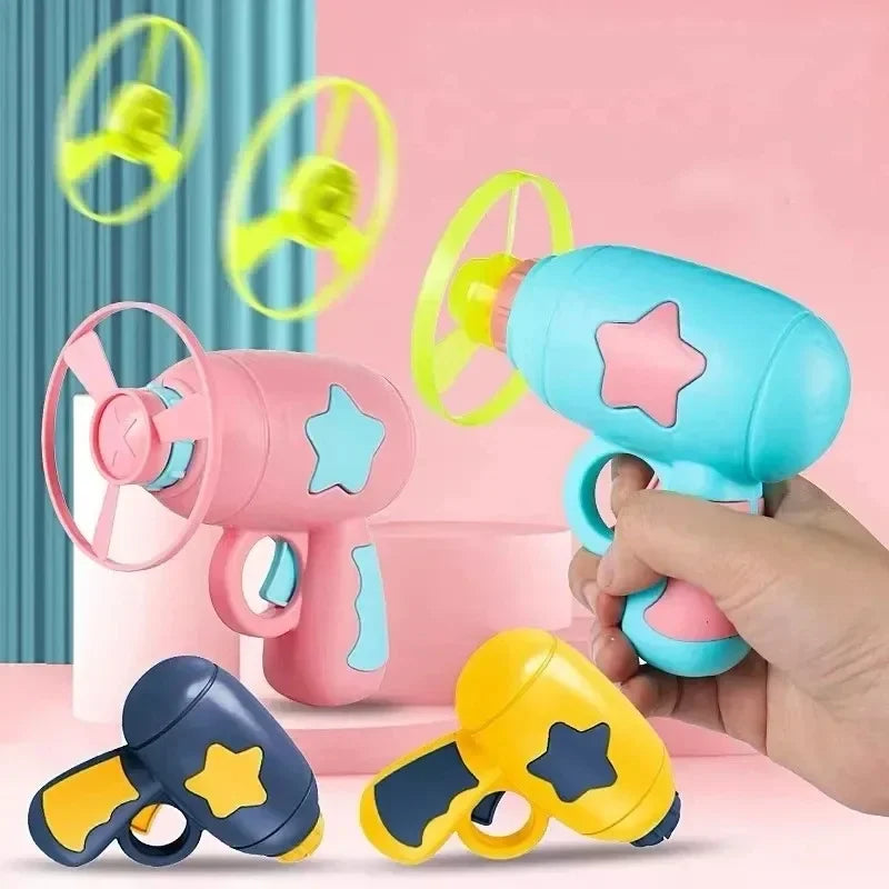Cat Disc Shooter Toy - Mini Flying Disc Chase Game for Kittens