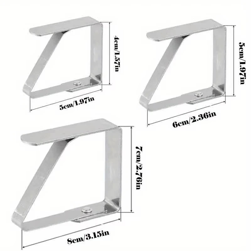 Stainless Steel Tablecloth Clips - Rustproof Outdoor Table Cloth Clamps