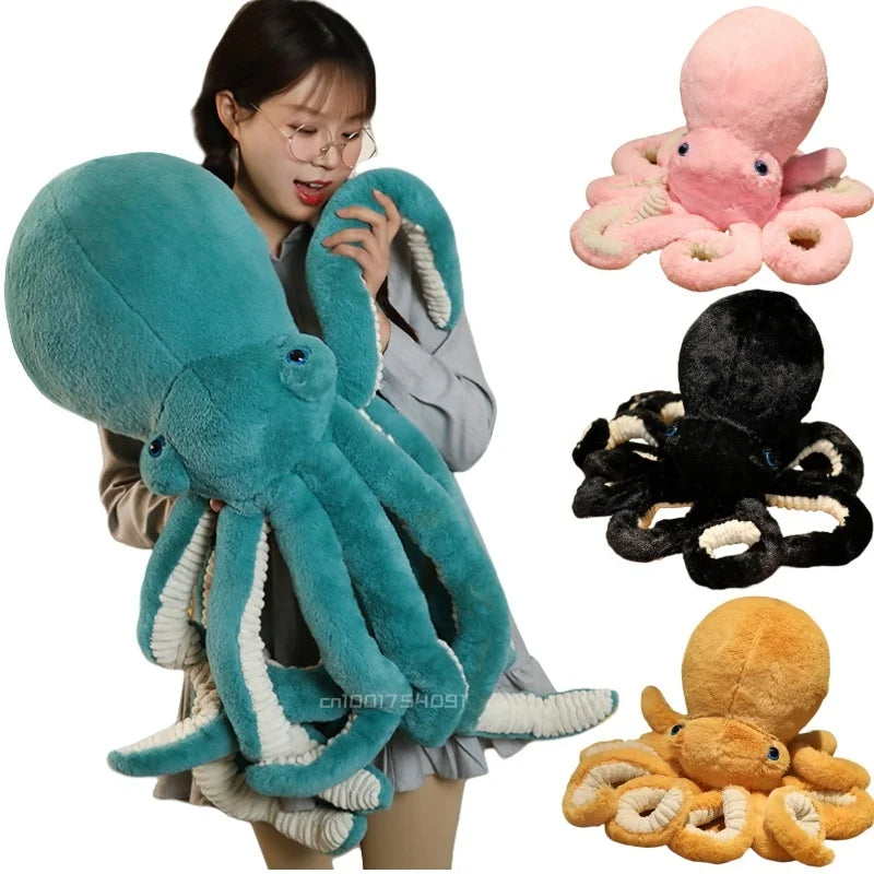Plush Octopus Toy - Giant Soft Cuddly Toy in 4 Sizes from 30cm to 90cm