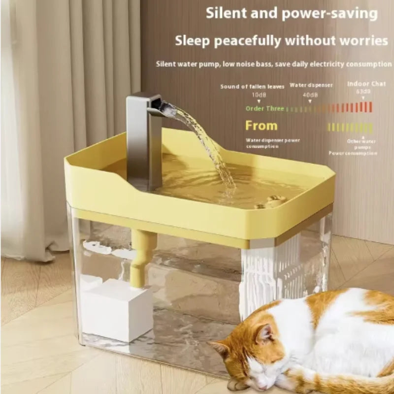 Cat Water Fountain - Automatic USB Pet Drinking Fountain with Filter for Cats and Dogs