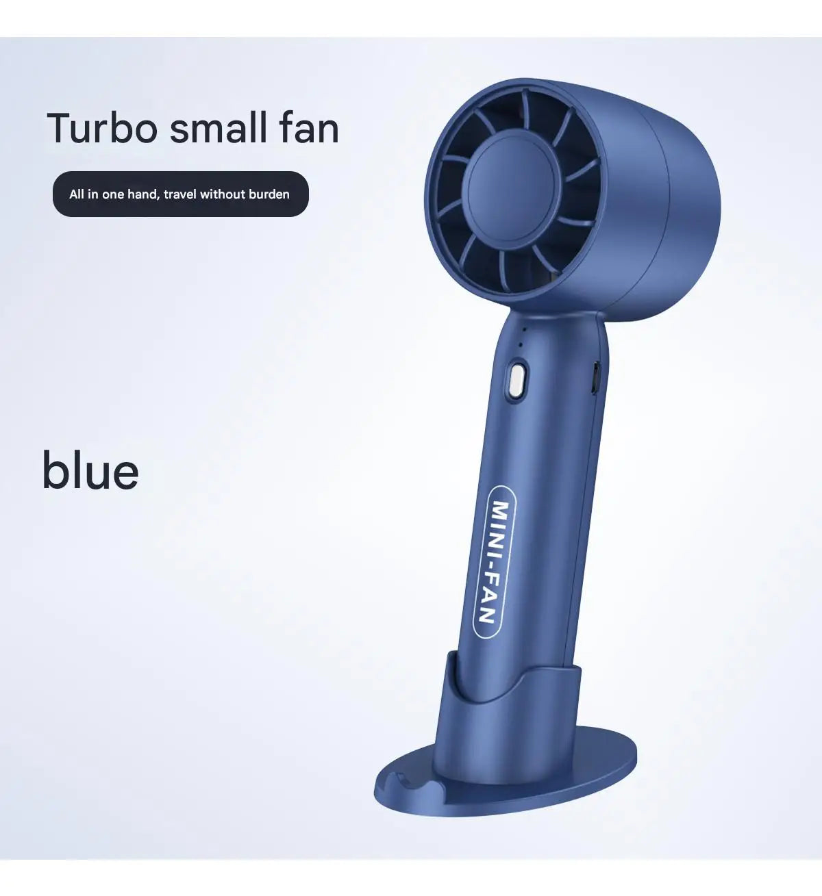 Handheld Turbo Fan - Mini USB Portable Personal Cooling Fan in 3 Colours
