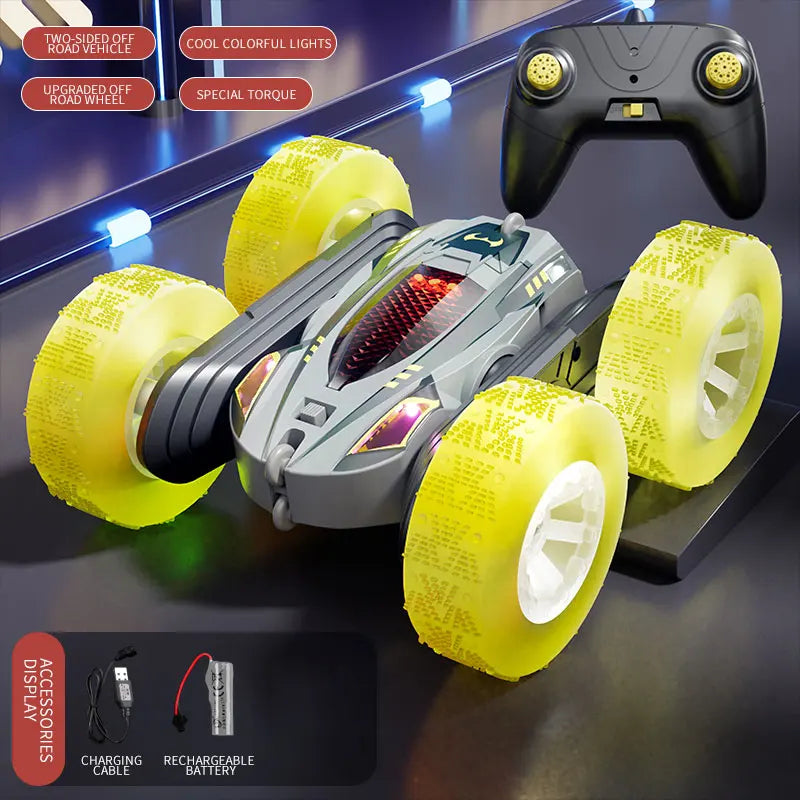 RC Stunt Car - Double-Sided Remote Control Car for Kids in 5 Colours