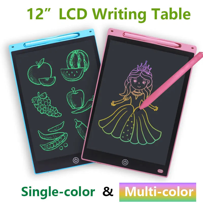 LCD Writing Tablet for Kids - 8.5 and 12 Inch Drawing and Doodle Board