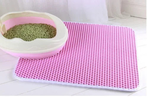 Double Layer Cat Litter Mat - Waterproof Non-Slip Trapping Mat, Washable