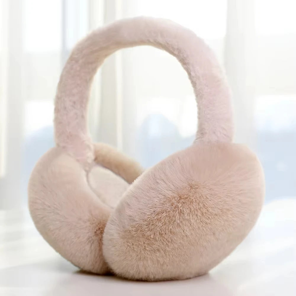 Plush Ear Warmers - Soft Foldable Winter Earmuffs for Women and Men, 7 Colours