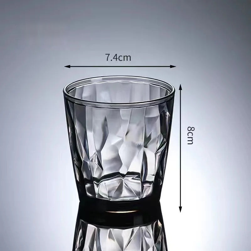 Smoke grey acrylic tumbler, 210 ml short glass