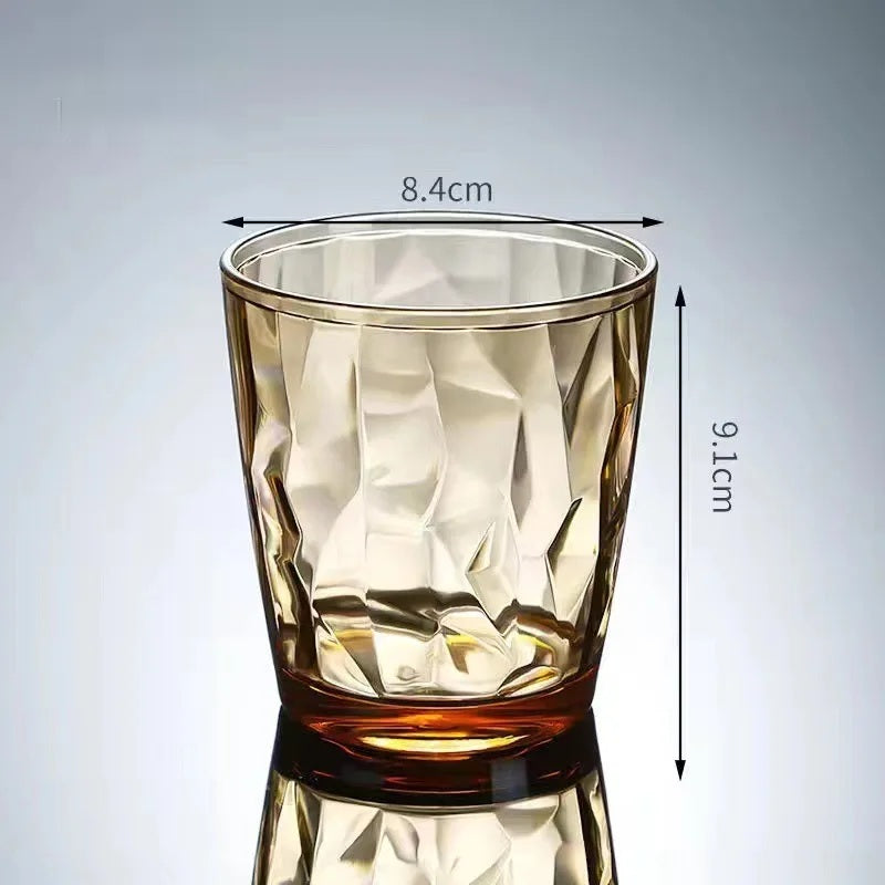 Amber acrylic wine glass, 310 ml medium
