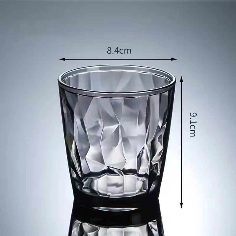 Smoke grey acrylic wine glass, 310 ml medium