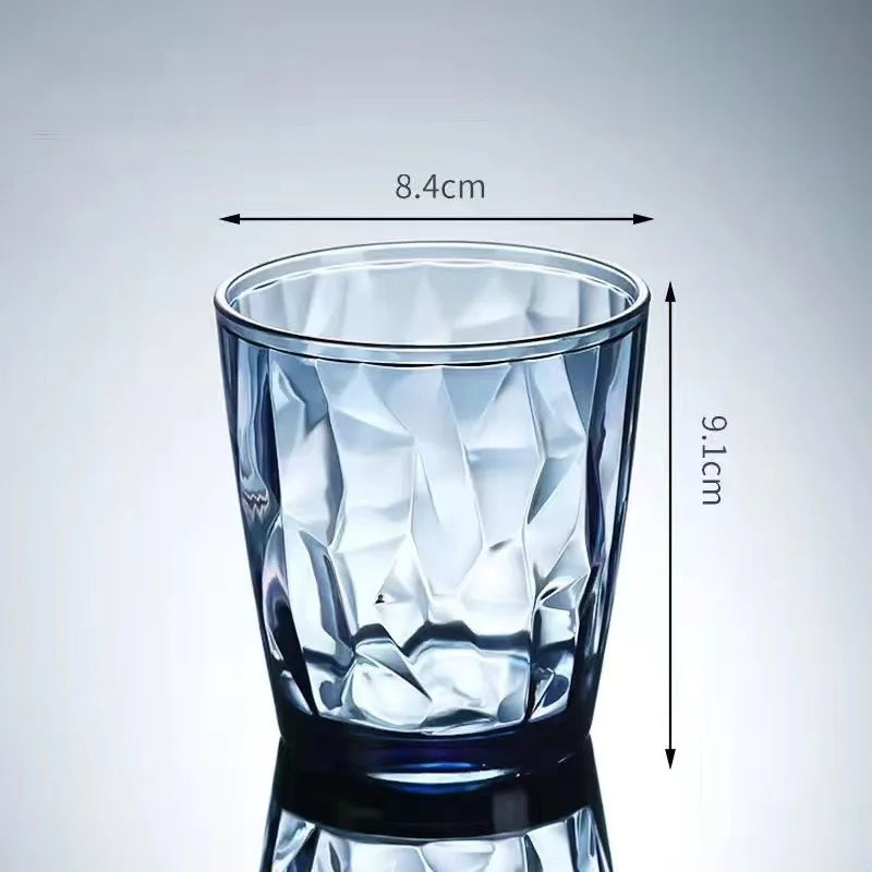 Smoke blue acrylic wine glass, 310 ml medium