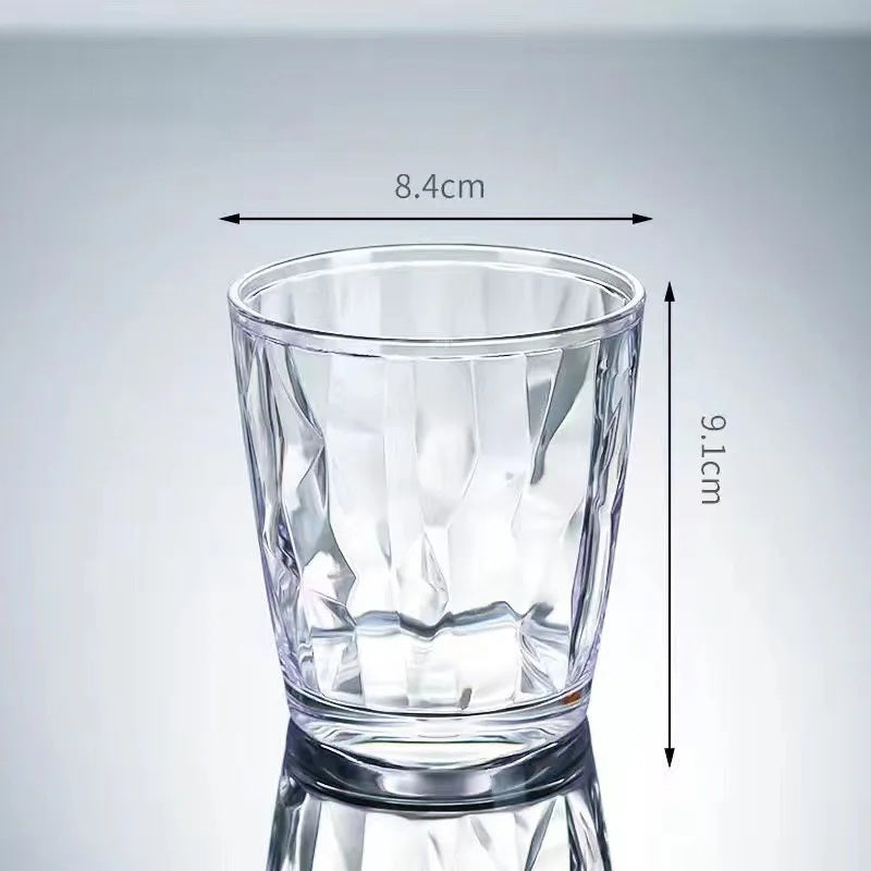 Clear acrylic wine glass, 310 ml medium