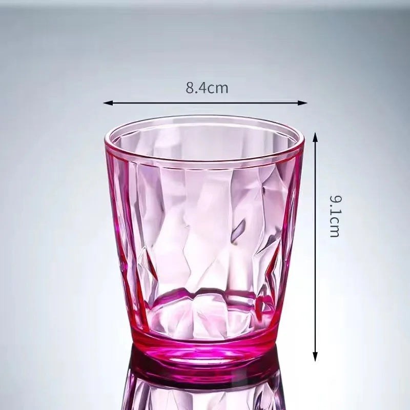Purple acrylic wine glass, 310 ml medium