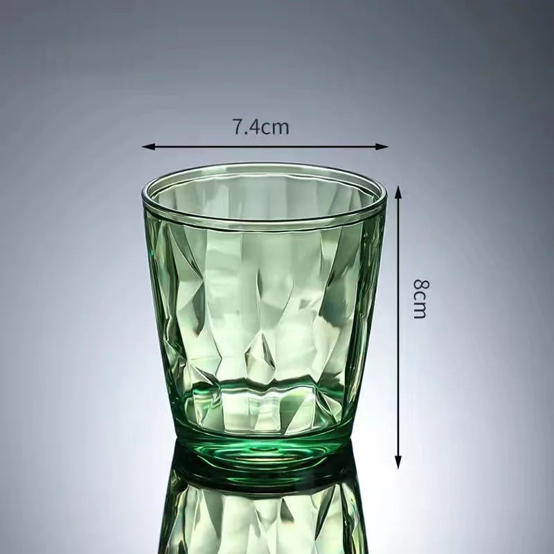 Bright green acrylic tumbler, 210 ml short glass