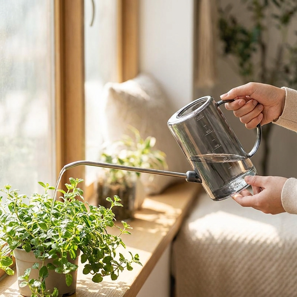 Watering Kettle Gray lifestyle