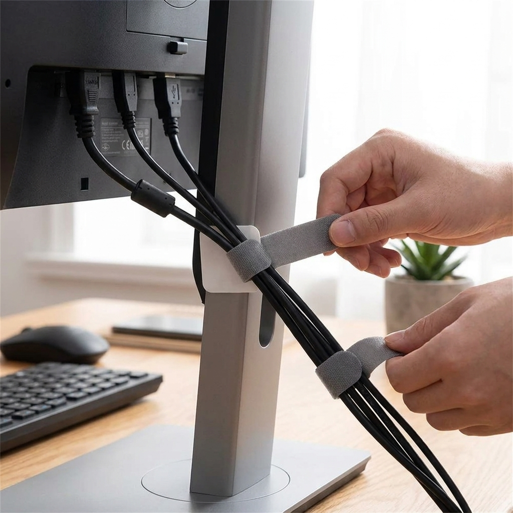 Cable straps 20pcs grey lifestyle