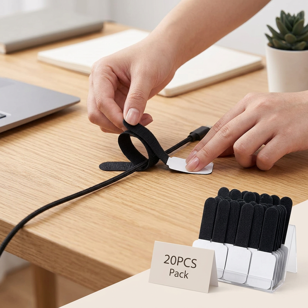 Cable straps 20pcs black lifestyle