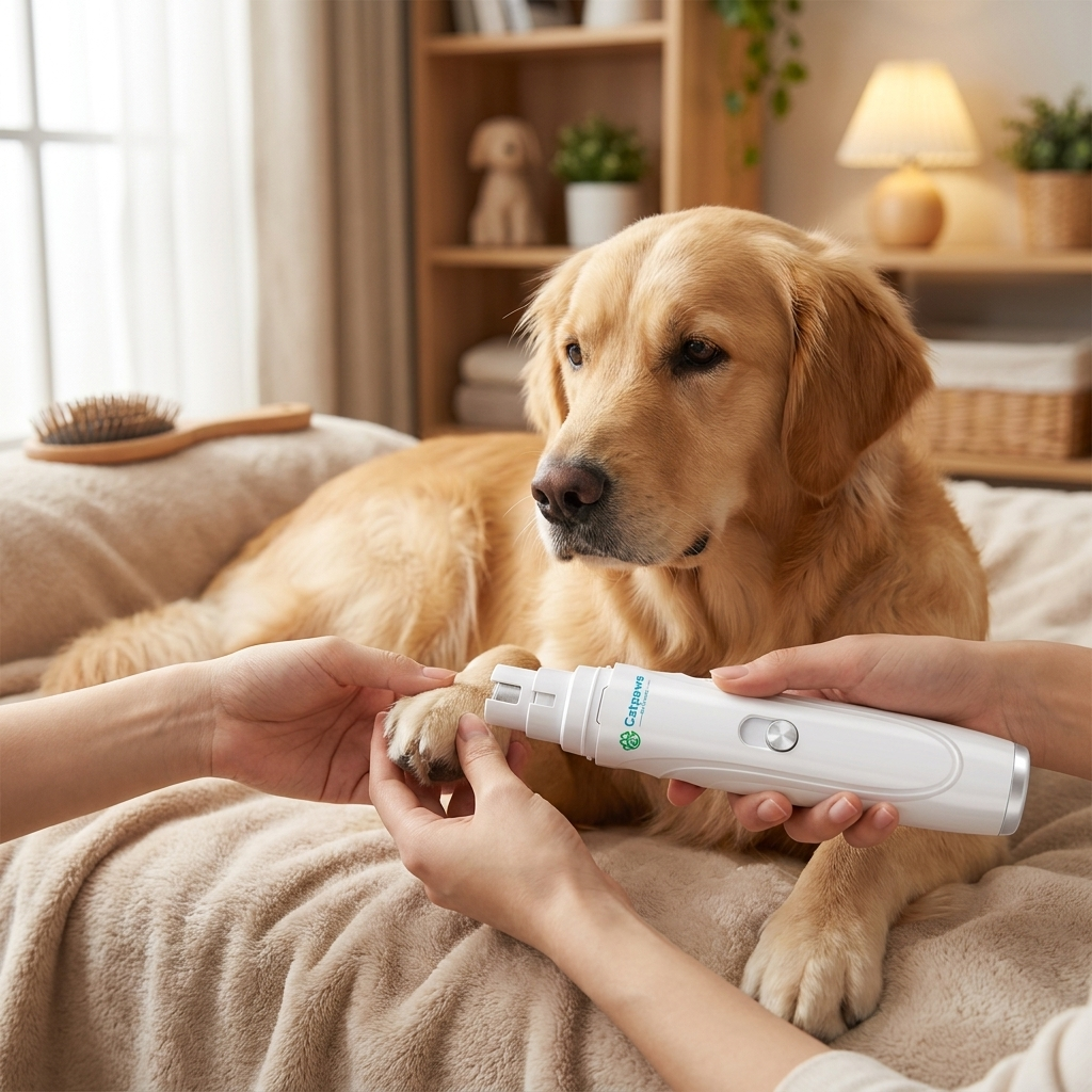 Dog nail grinder white lifestyle