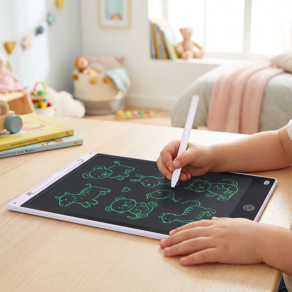 White single-colour tablet lifestyle