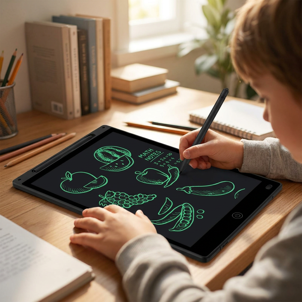 Black single-colour tablet lifestyle