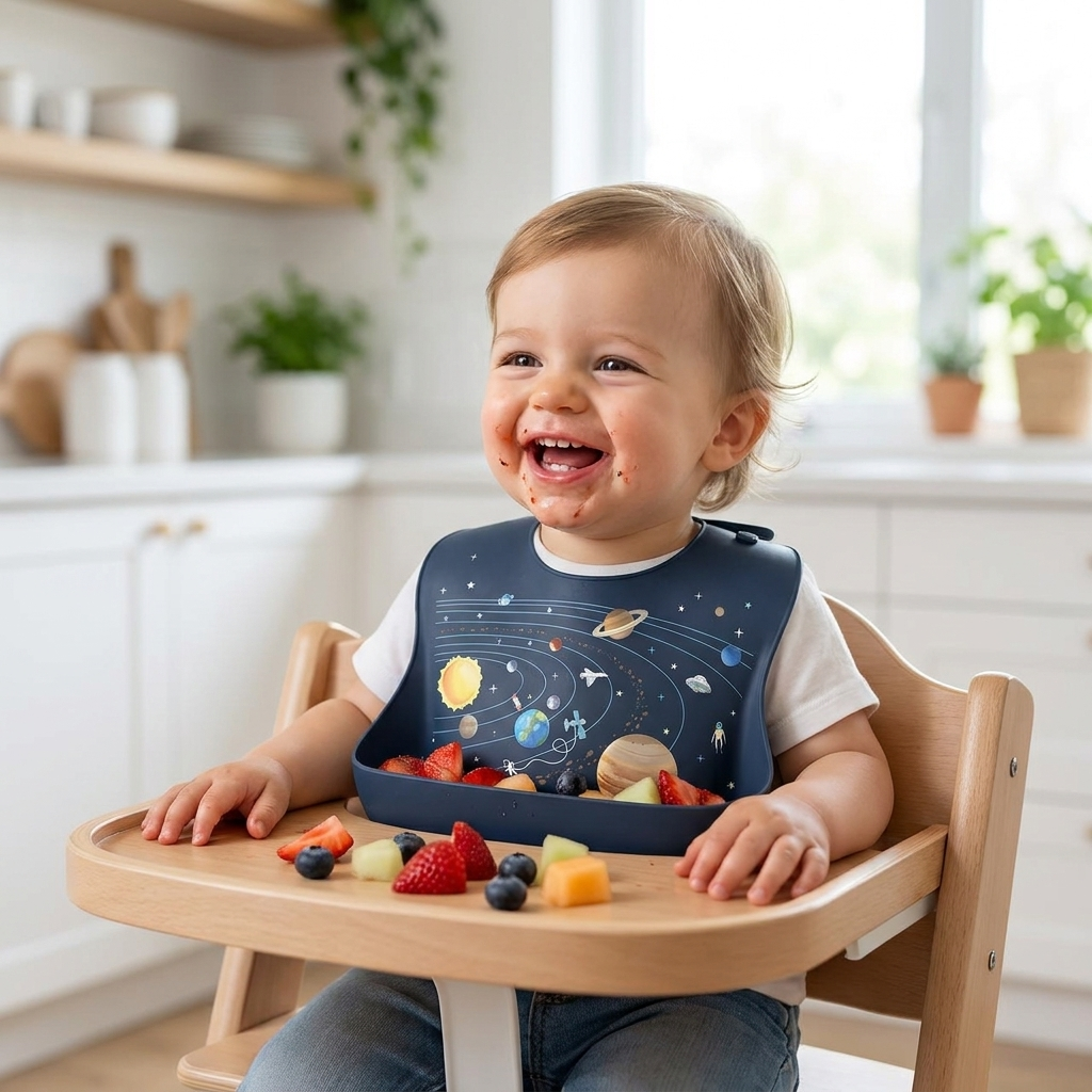 Baby bib space lifestyle