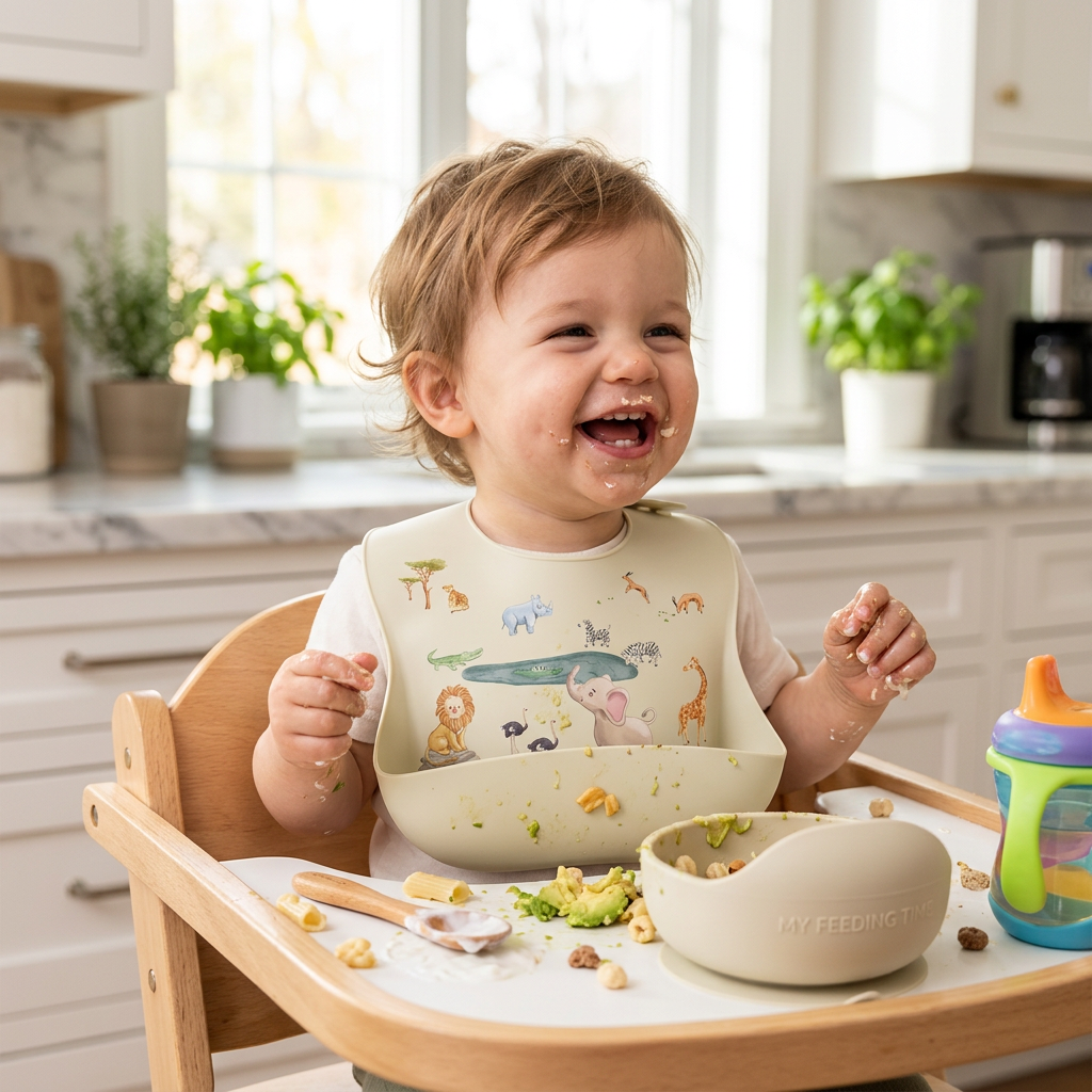 Baby bib wild animal lifestyle